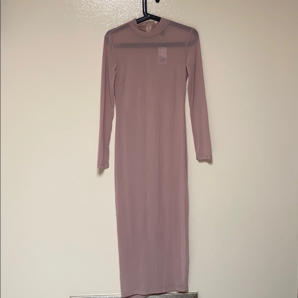 NWT Forever 21 midi blush dress M